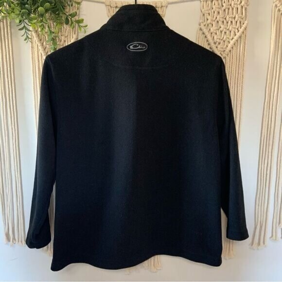 DRAKE Youth Camp Fleece Full Zip Pullover Black Size 12 - Picture 2 of 13